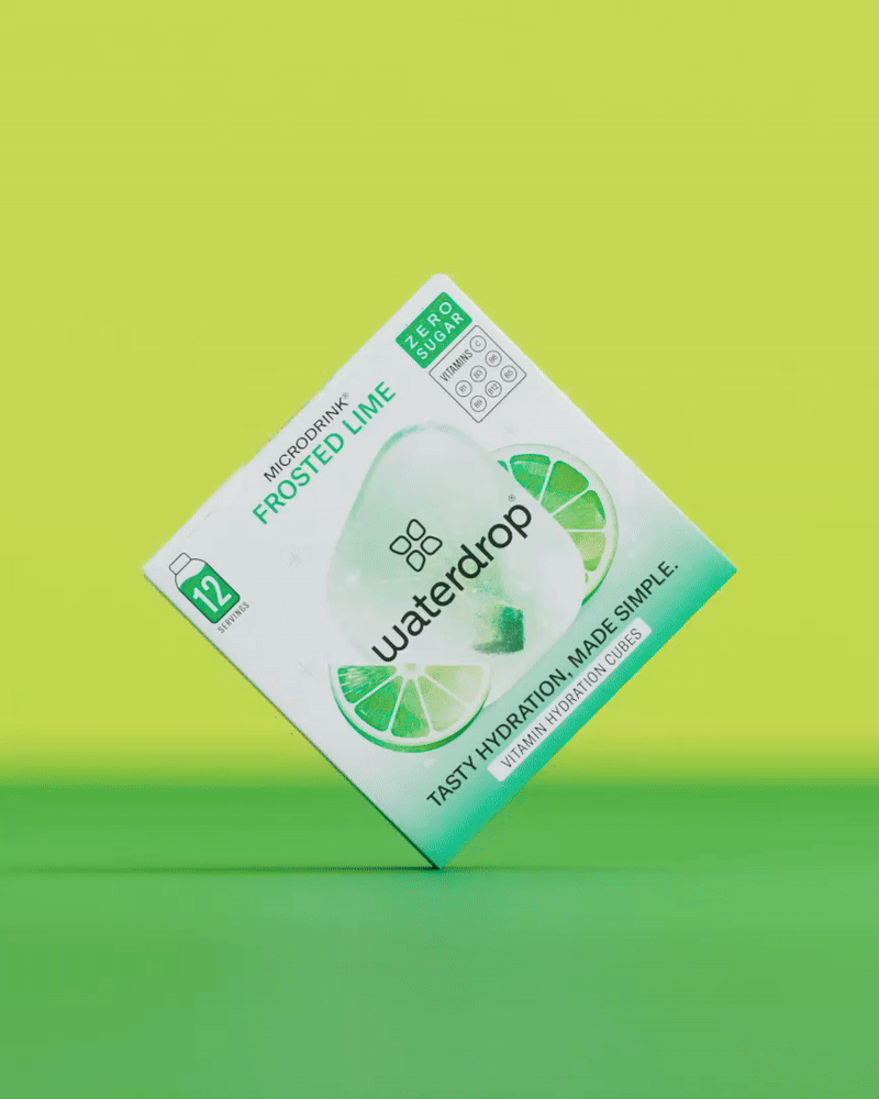 LEMON-LIME Microdrink cubes, sugar-free vitamin hydration.