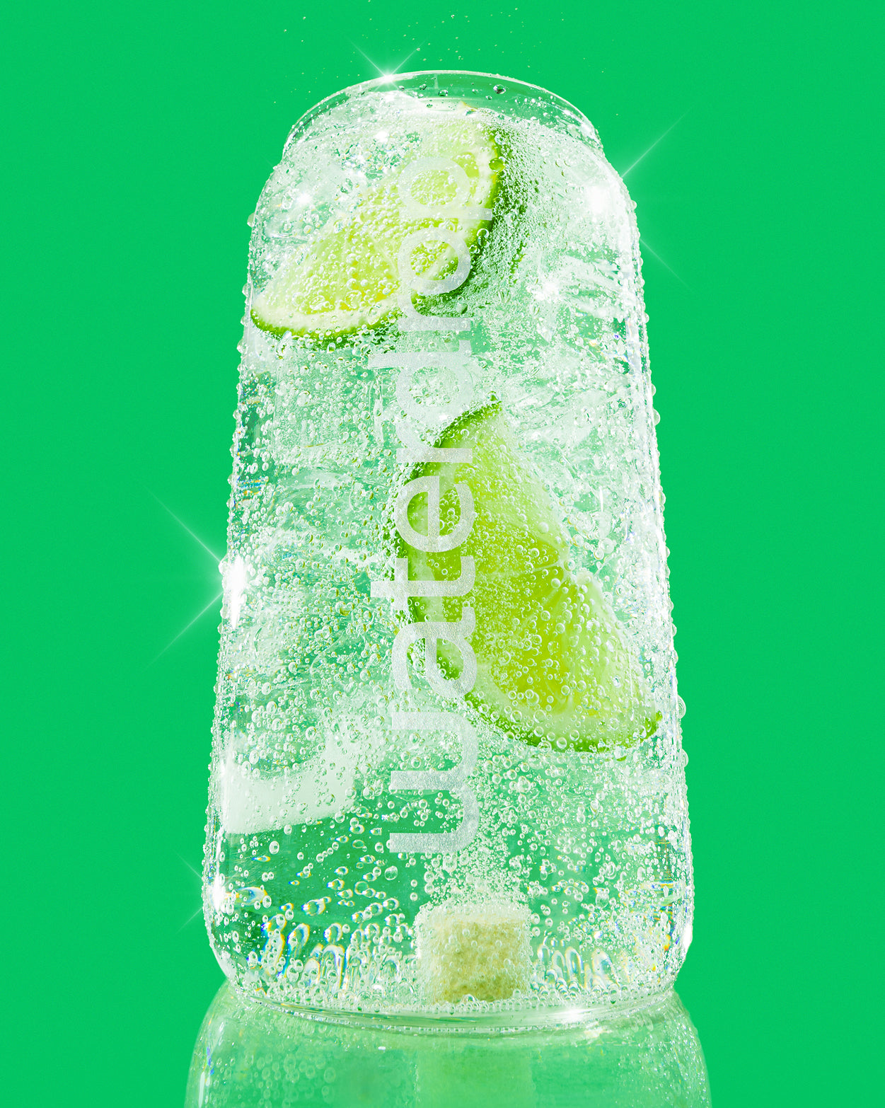Limited Edition Twin Pack with lime-infused carbonated water.